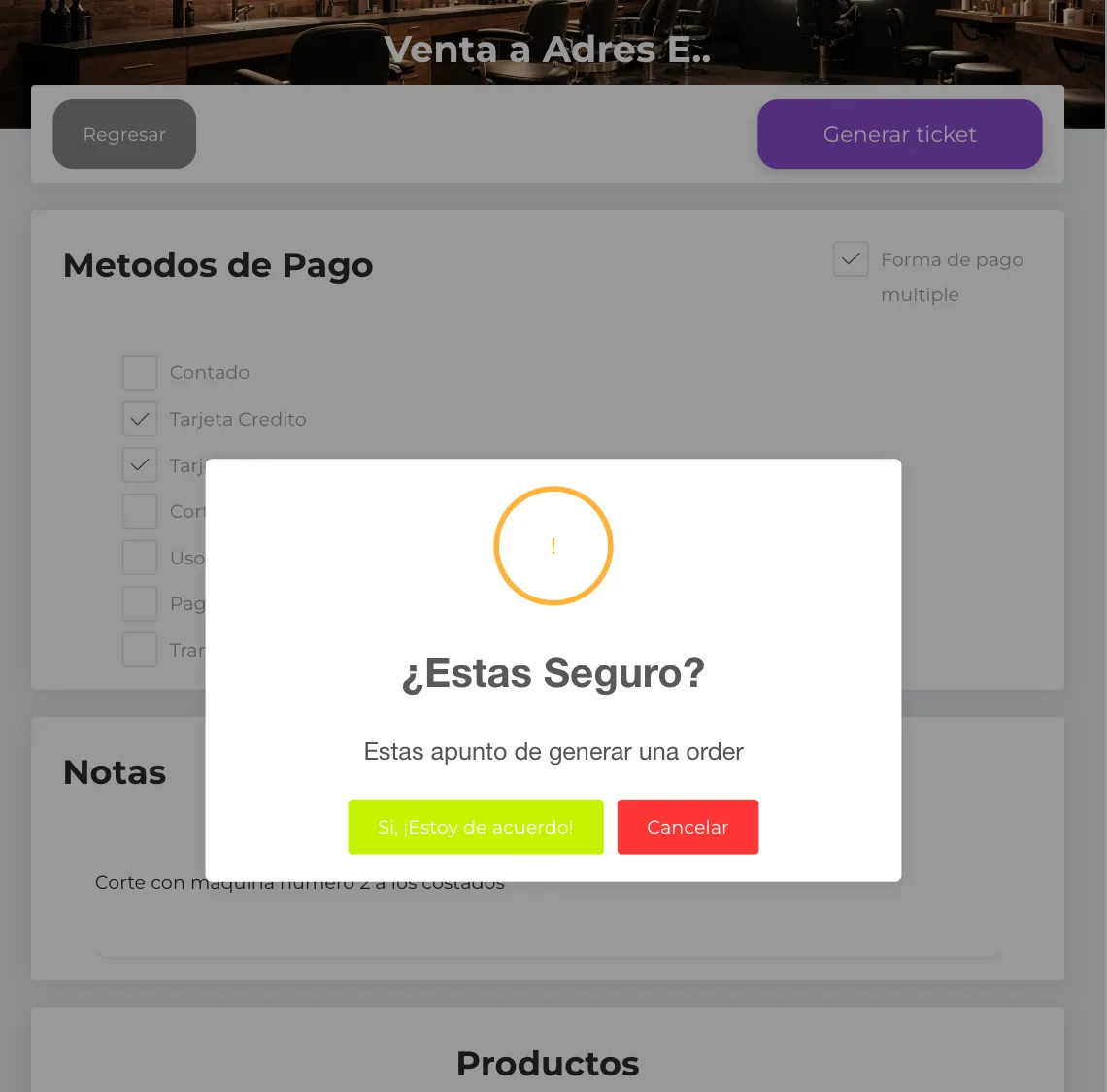 Generar recibo