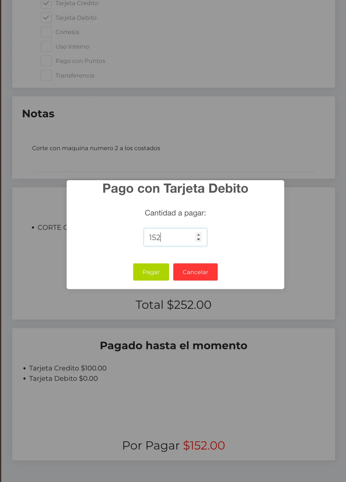 Forma de Pago Múltiple