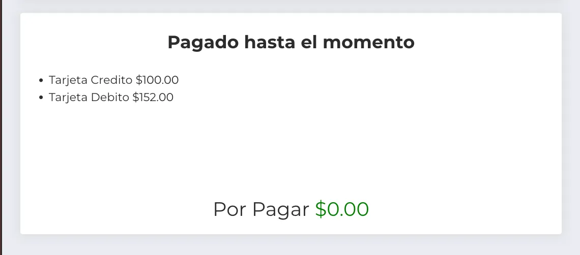 Resumen de Pagos