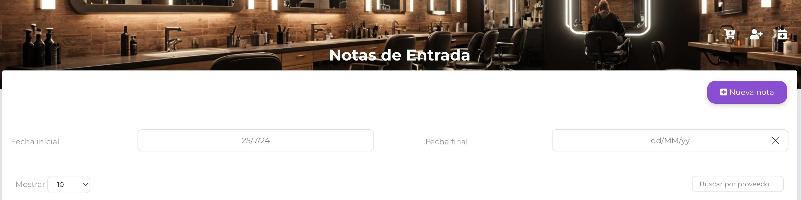 Notas Entrada