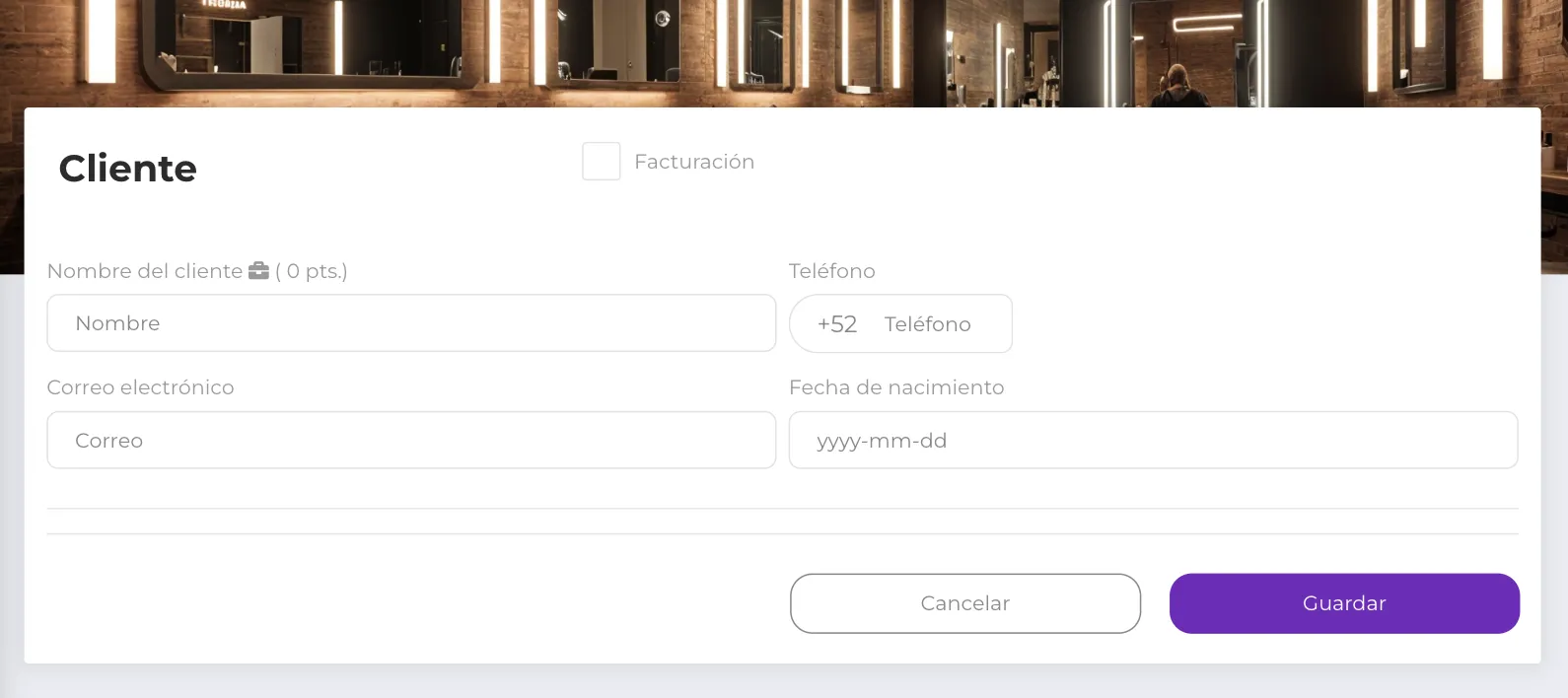Nuevo cliente