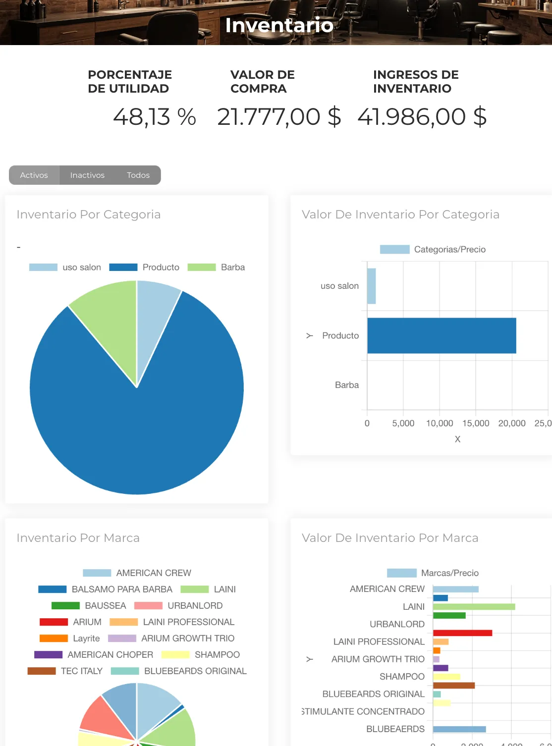 reporte inventario